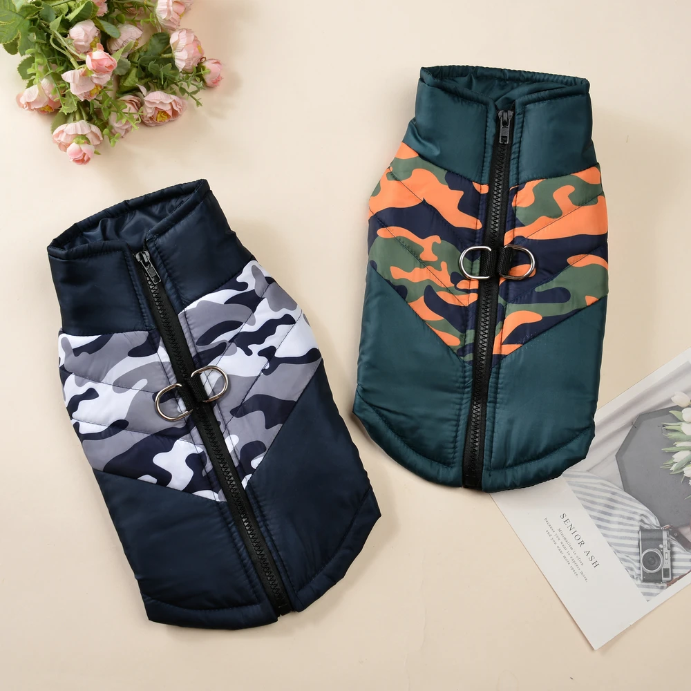 Chaleco Térmico Camuflaje para Perros y Gatos – Abrigo de Invierno - imagen 4