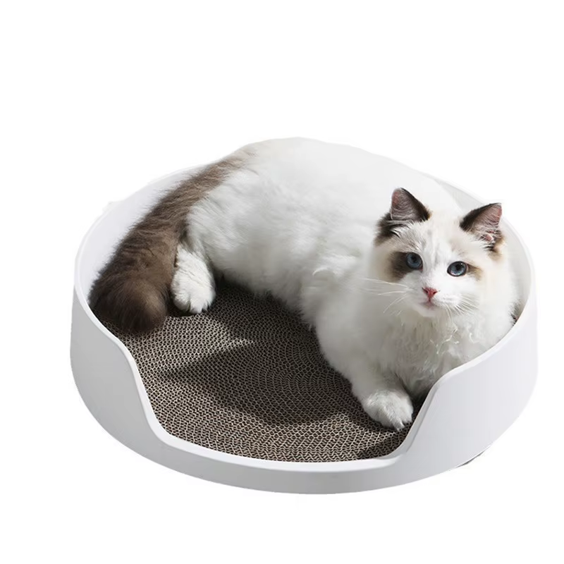 Arenero semicerrado estilo castillo con cama para gatos - imagen 2
