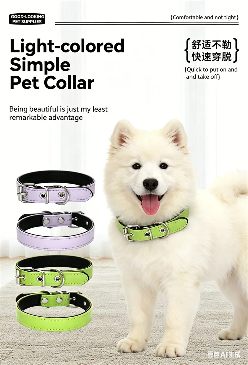 Collar colocado en perro