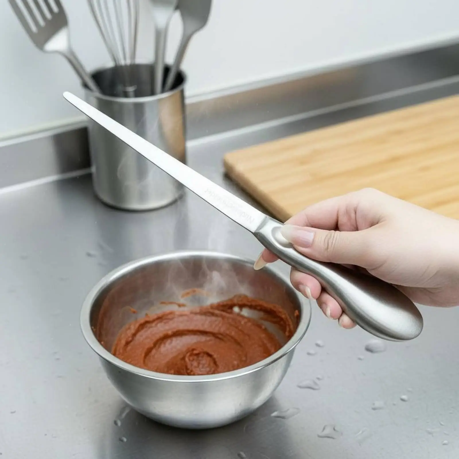 Raspador Albóndigas Acero Inoxidable con Mango Antideslizante - imagen 2