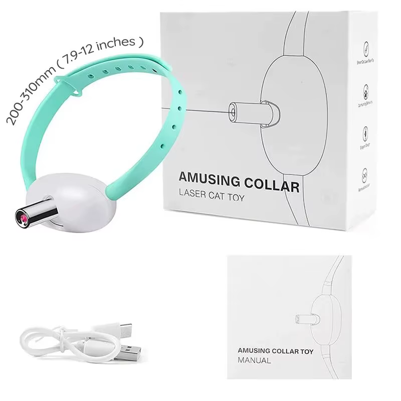 Cable USB conectado al collar para carga
