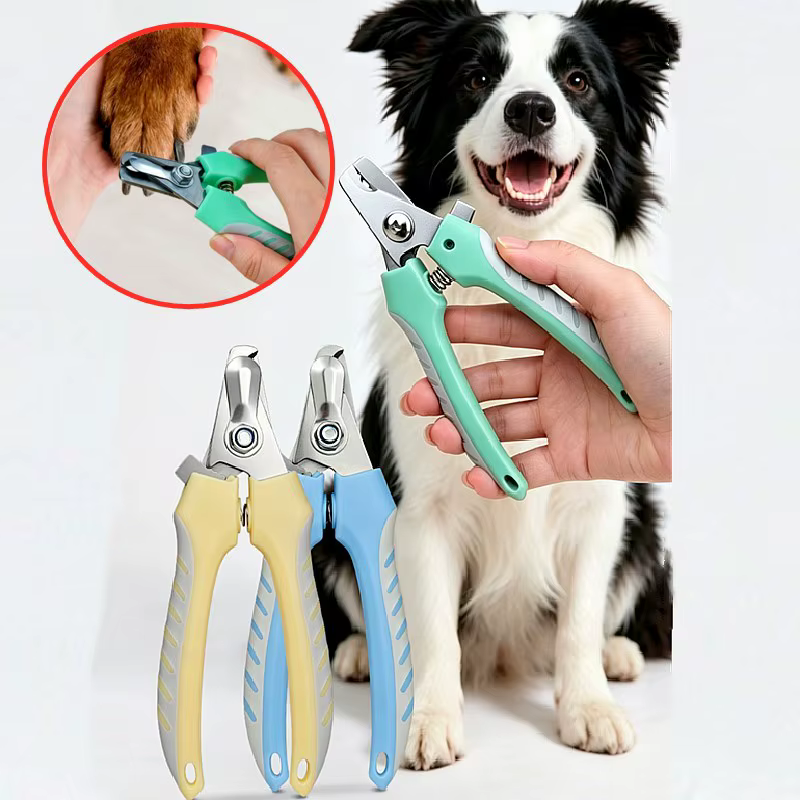 Cortauñas de Acero Inoxidable para Gatos y Perros – Mango Cómodo