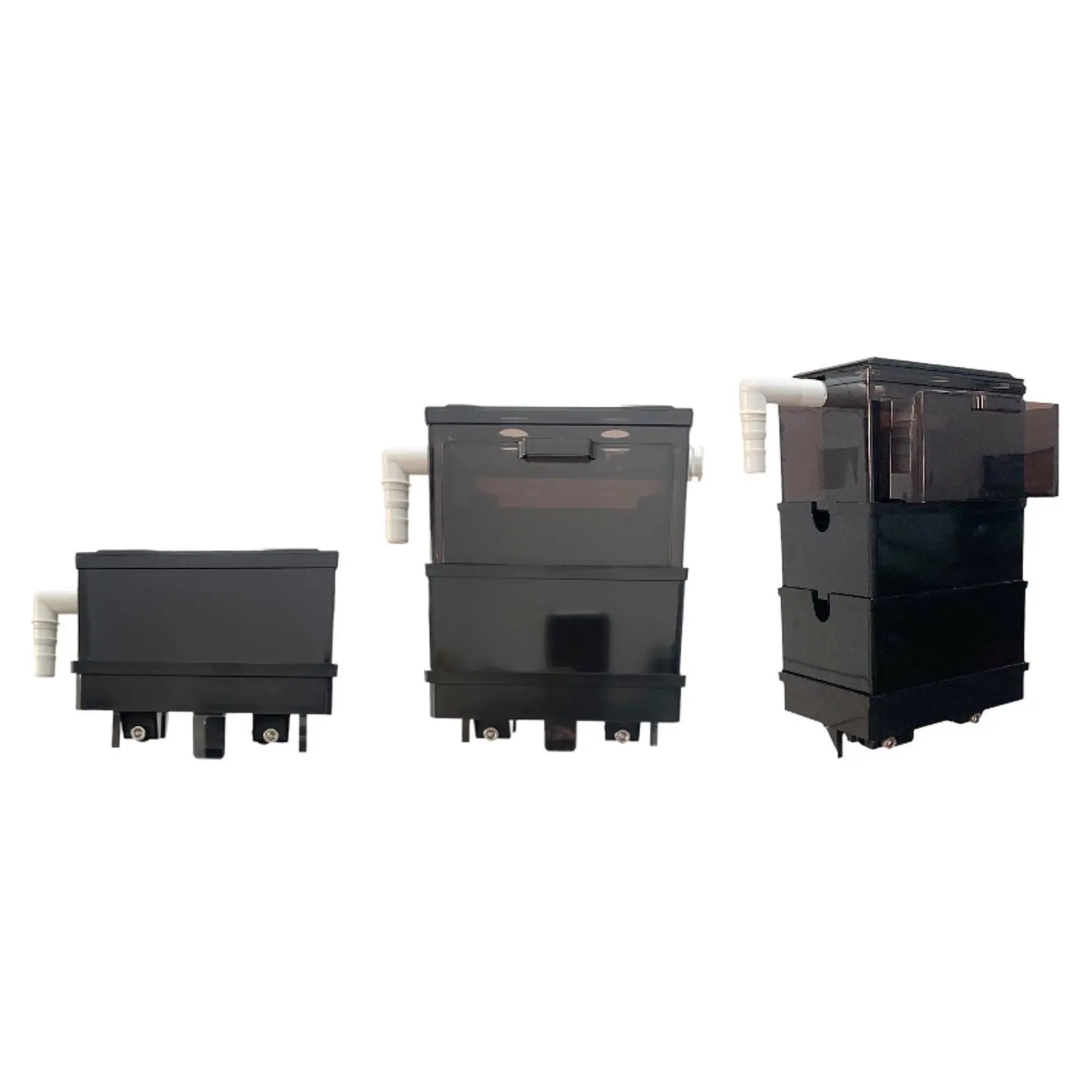 Caja de filtración externa en uso