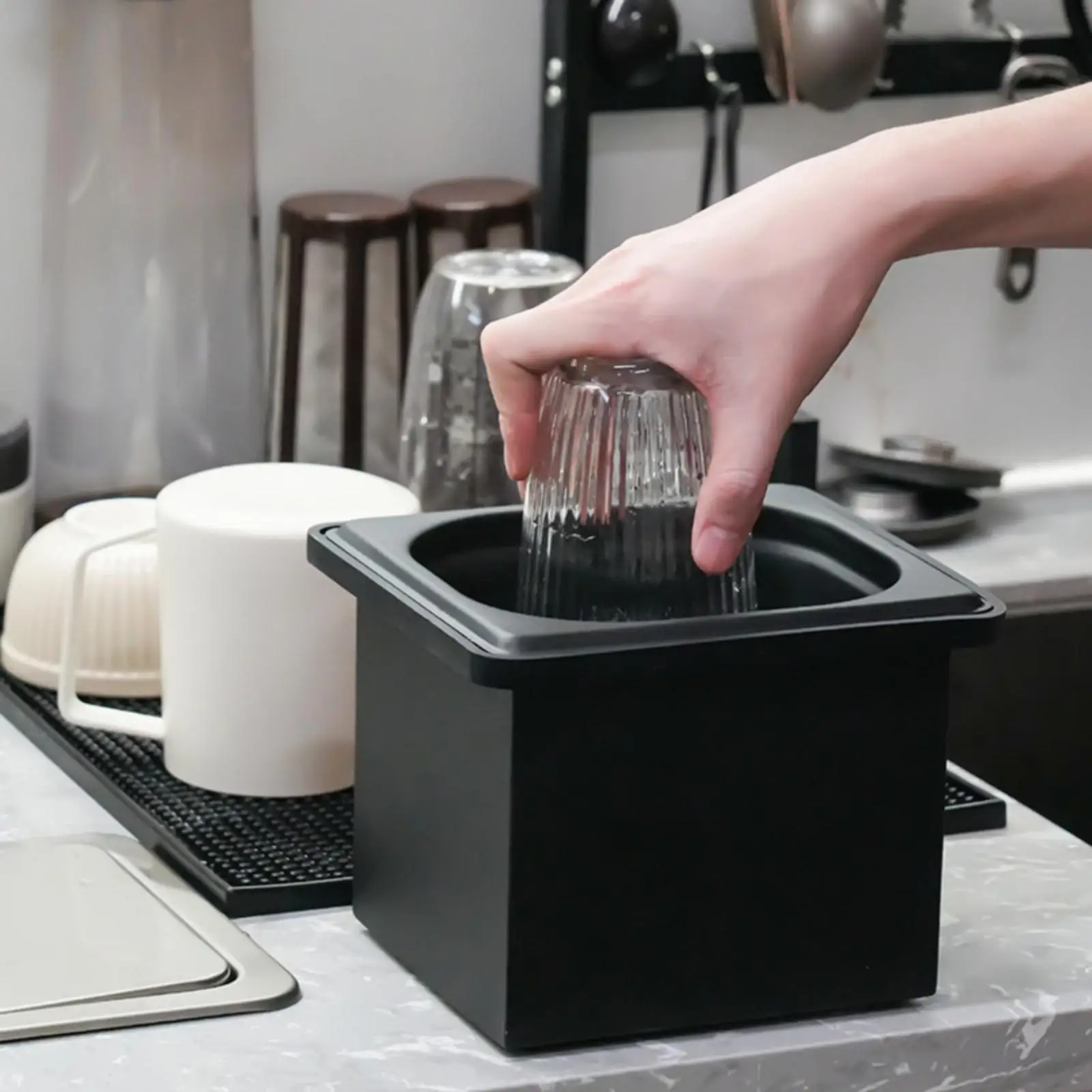 Lavavasos de Encimera Portátil con Rociador – Fregadero para Cafeterías - imagen 3