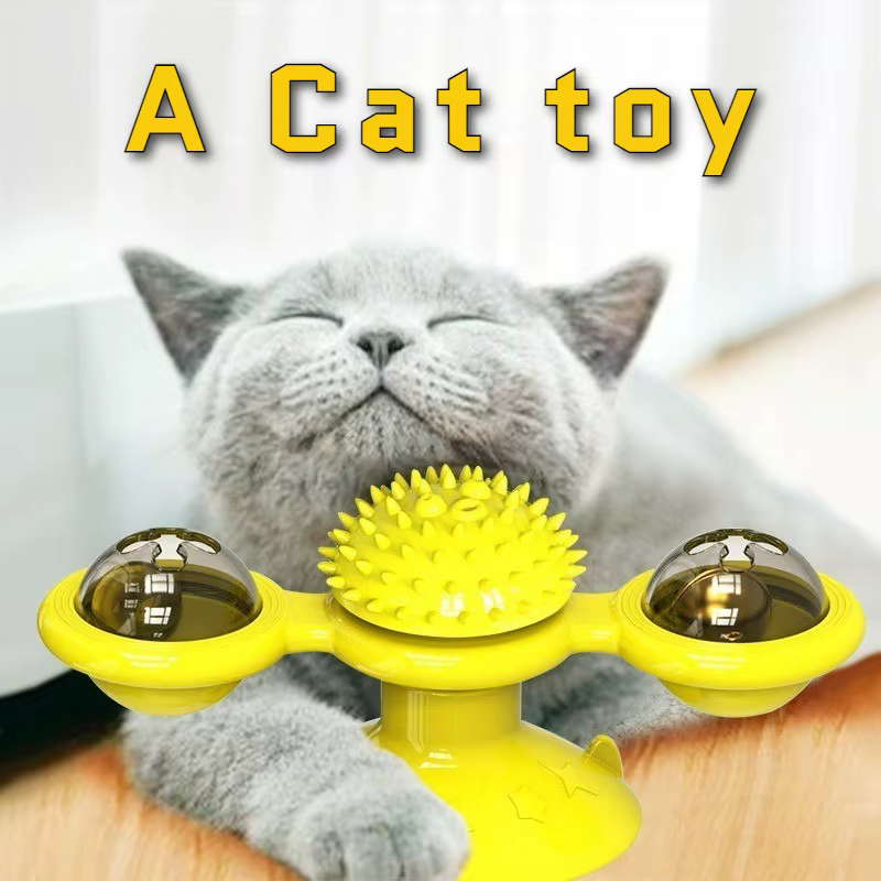 Juguete interactivo con ventosa y bola para limpiar dientes de gato - imagen 4
