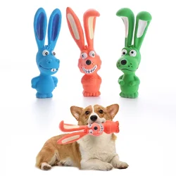 Juguete masticable de látex para perros: conejo travieso