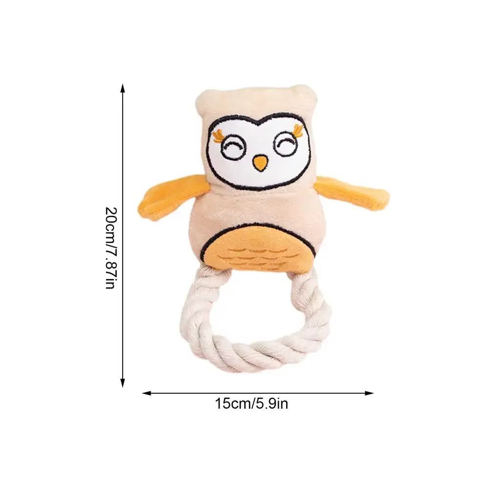 Juguete masticable de peluche con sonido para perros y cachorros - imagen 3