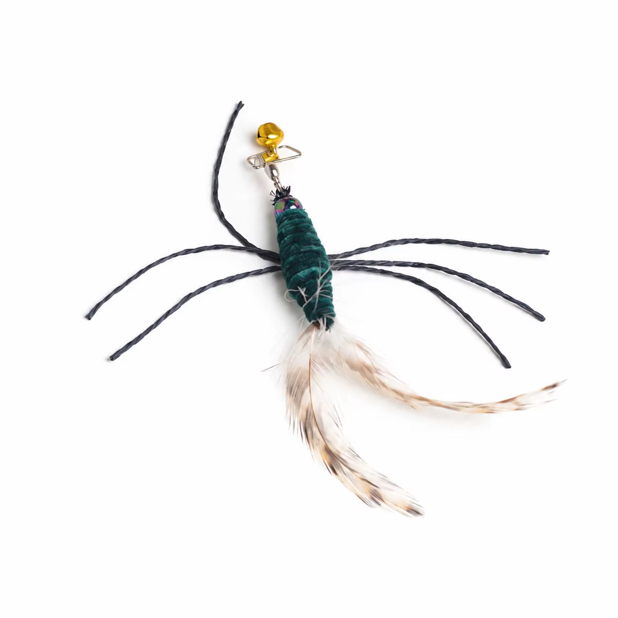 Varita interactiva para gatos con plumas e insectos intercambiables - imagen 3