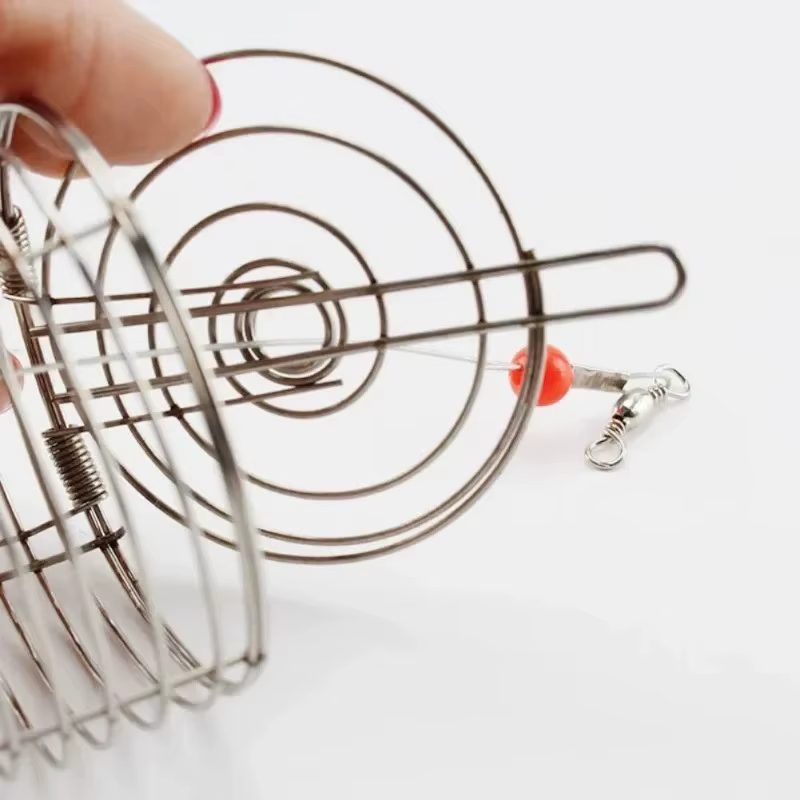 Plato de alimentación para camarones de acero inoxidable con cuenco - imagen 2