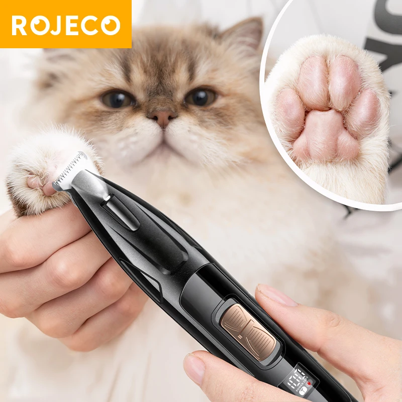 Recortadora eléctrica para uñas, orejas, pelo en perros y gatos