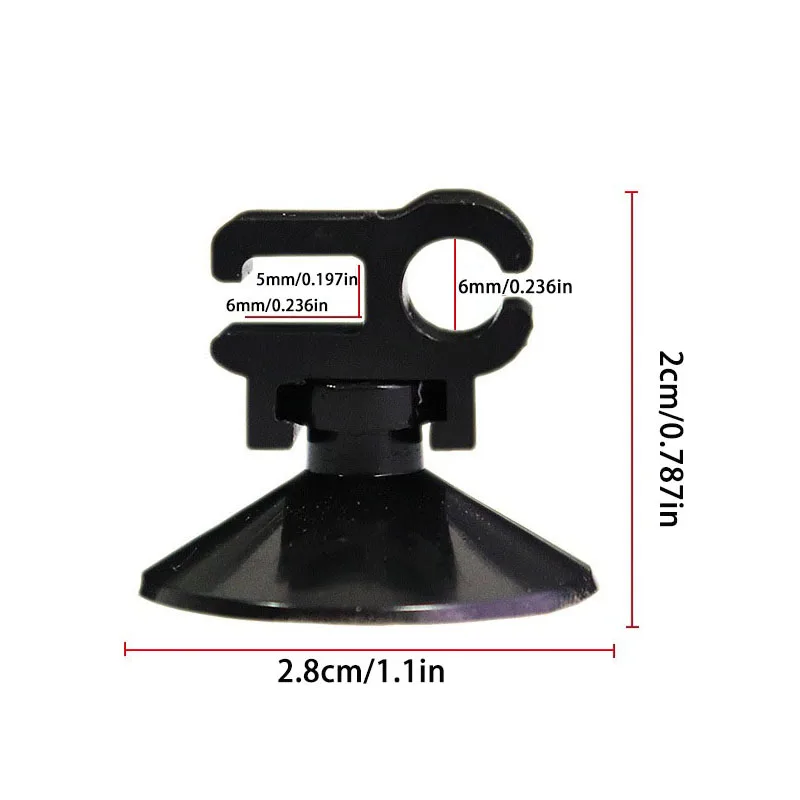 Accesorios para acuario con ventosas y clips para mangueras y cables - imagen 2
