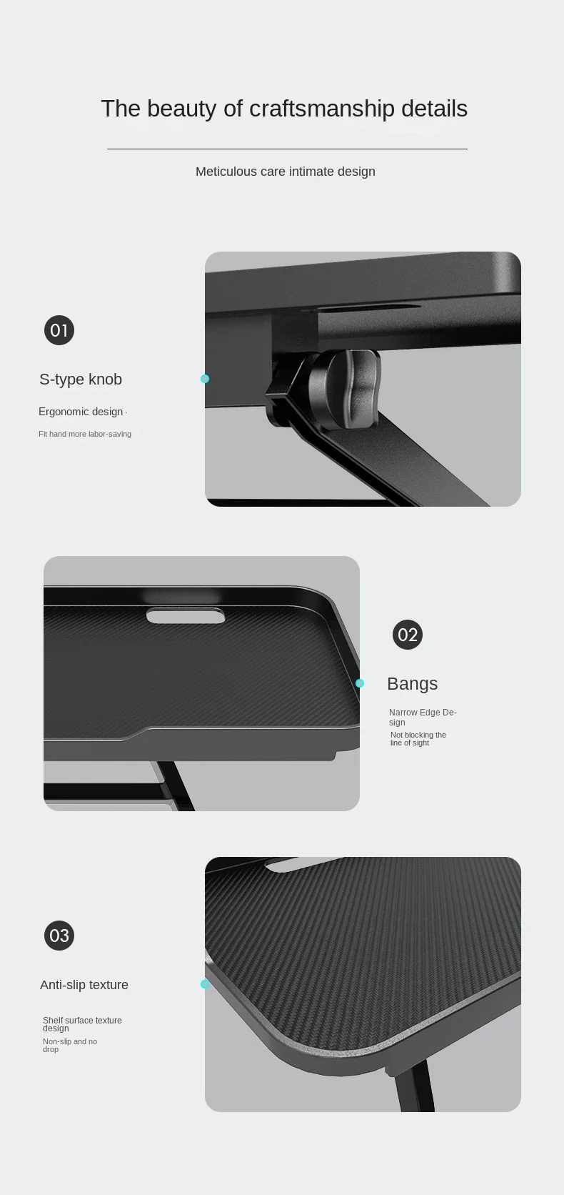 Diseño con puntos elevados para mayor sujeción