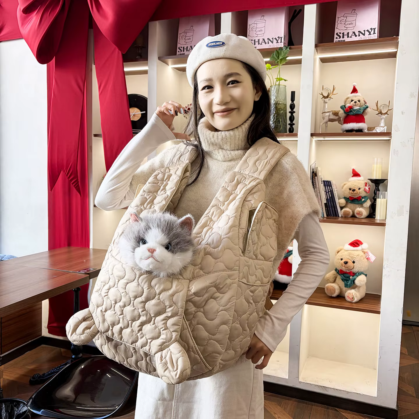 Mochila transporte para gatos y perros – Transpirable y portátil