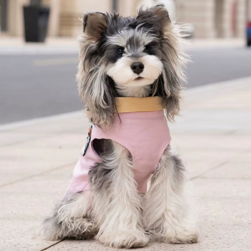 Chaqueta retro de retazos para perros y gatos – Abrigo suave de verano - imagen 4