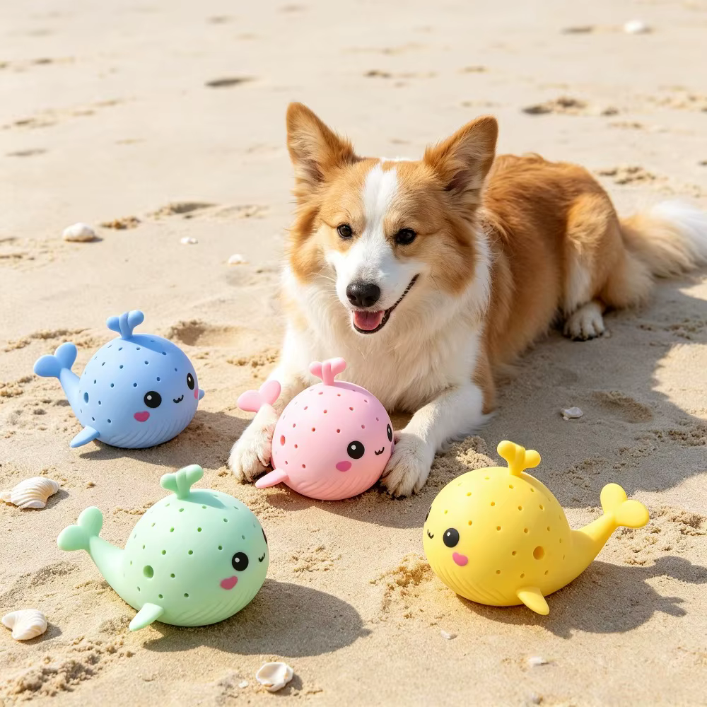 Juguete Spray de Agua para Perro – Forma de Ballena, Absorbente y Refrescante - imagen 5