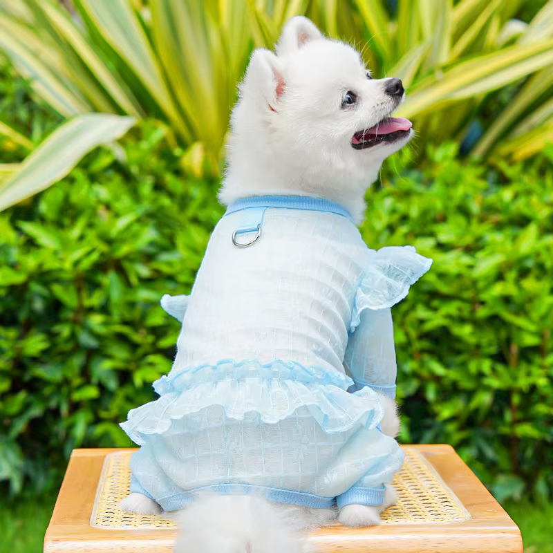 Sudadera con encaje para perros y gatos – Overol transpirable
