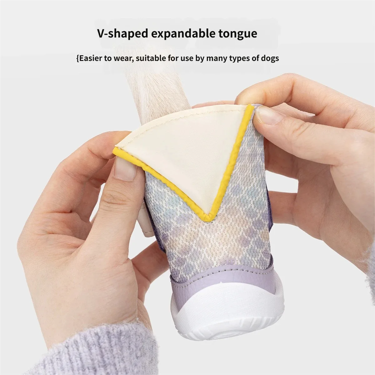 Botas antideslizantes transpirables para perro con correa ajustable - imagen 2