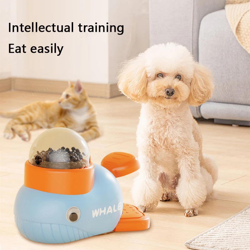 Juguete comedero interactivo ballena para perros y gatos - imagen 4