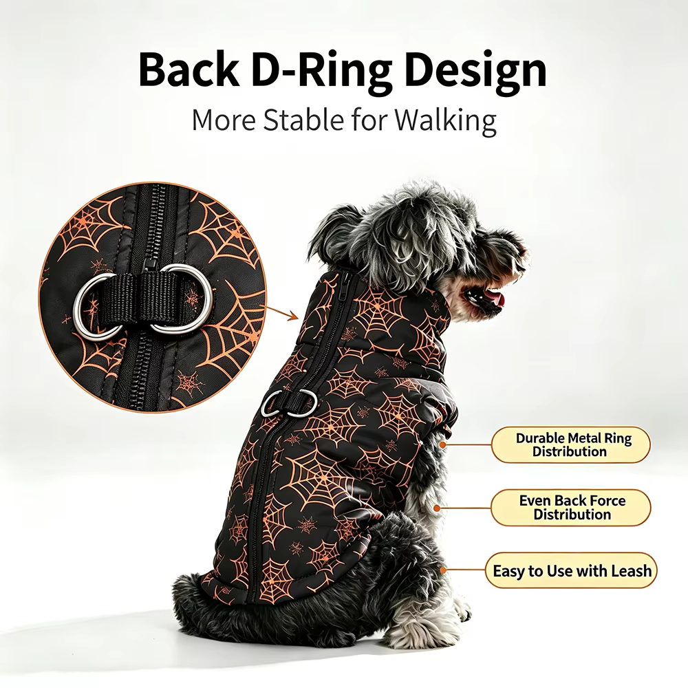 Disfraz Halloween para perros y gatos con estampado de calabaza - imagen 5
