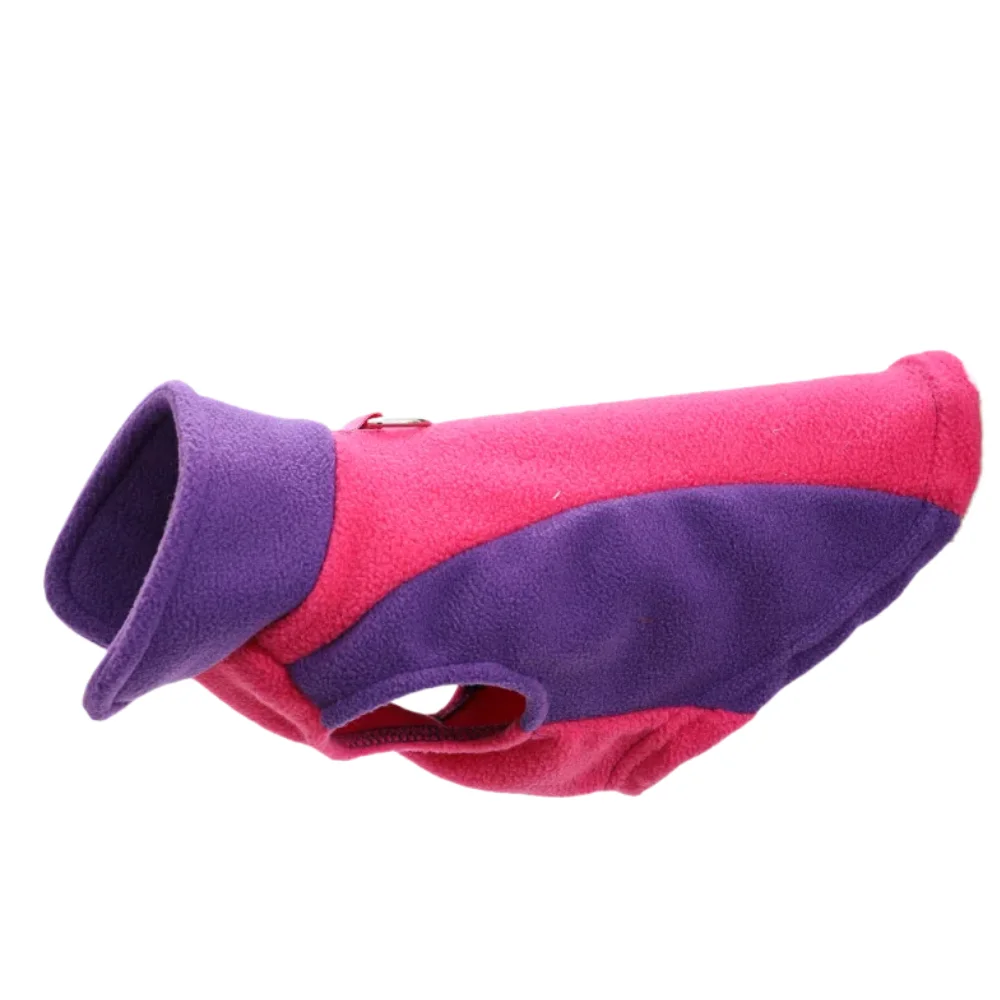 Chaqueta polar en negro para perro mediano