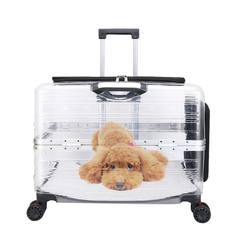 Bolsa de transporte transpirable y transparente para gatos y perros - imagen 3