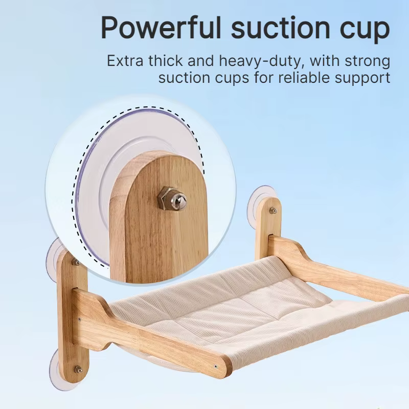 Hamacas para Gato con Ventosas, Plegables para Ventana o Pared - imagen 5