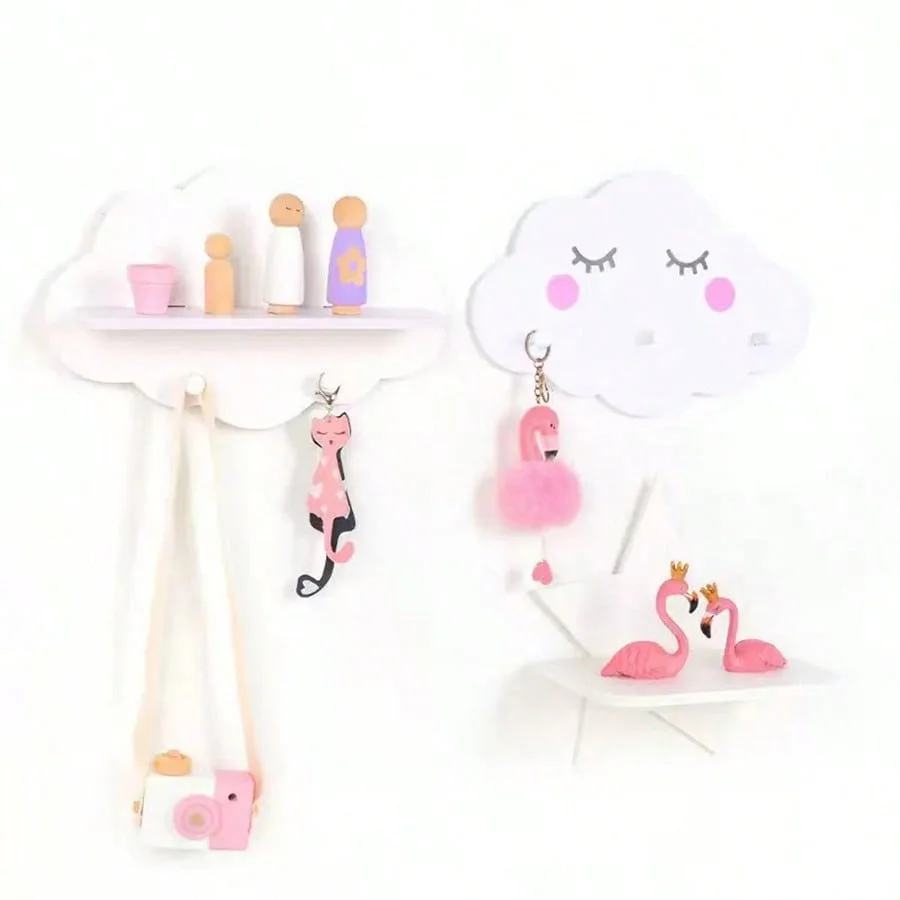 Decoración infantil nube madera