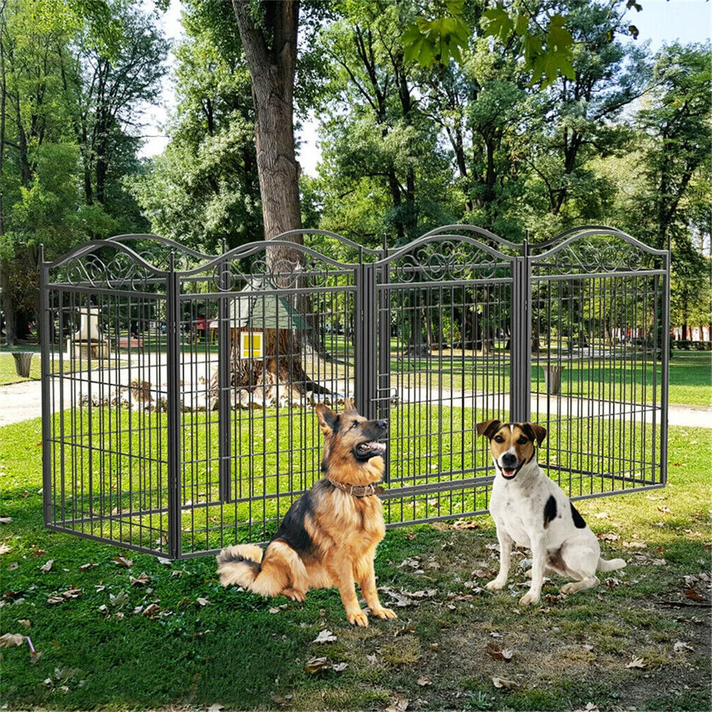 Corral para perros resistente con jaula metálica y puerta - imagen 2