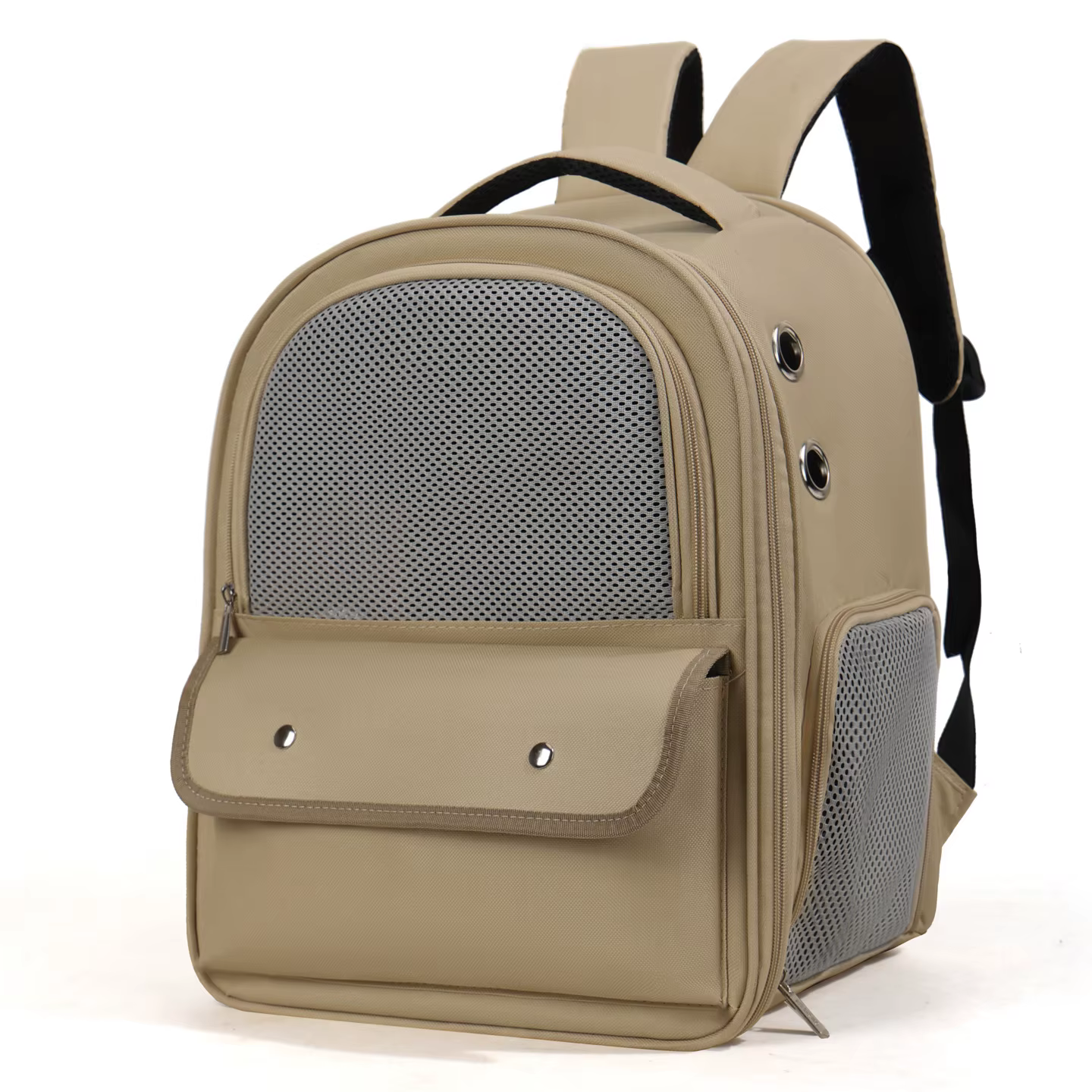 Transportín tipo mochila para gatos y perros – Transpirable, doble asa - imagen 3