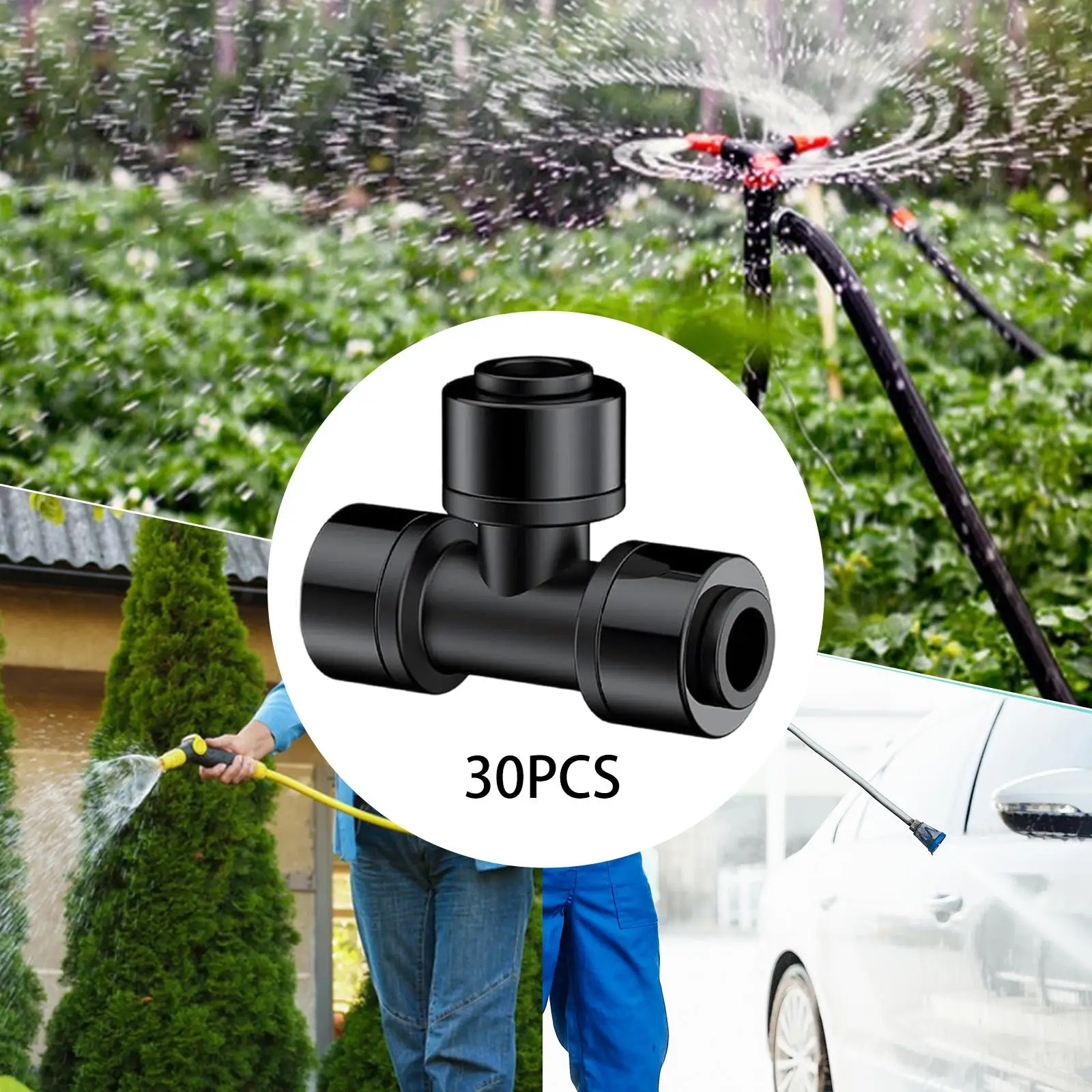 Conector en T para jardines