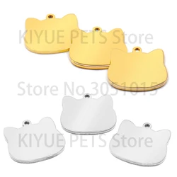 Placa identificación espejo con búho para gatos y perros