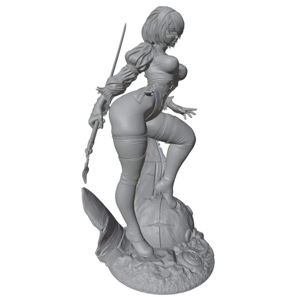 Figura Resina 1/24 Escala 75mm – Kit DIY Impreso 3D sin Pintar - imagen 2