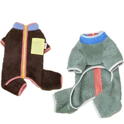Mono con cremallera para perros pequeños – Abrigo 4 patas cálido para Yorkshire