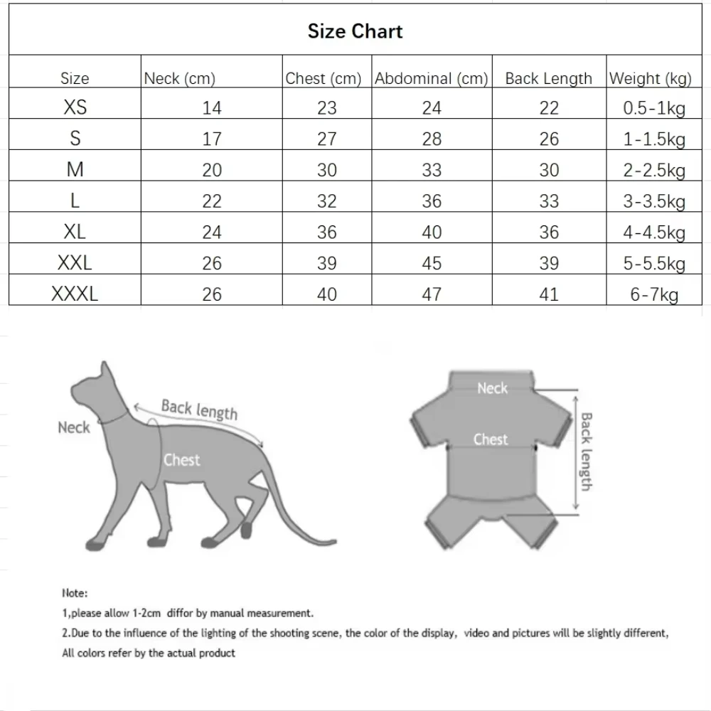Camiseta algodón rayas manga larga para gato Sphynx - imagen 5