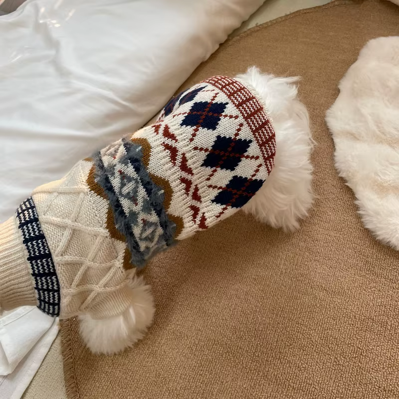 Jersey cálido de cuadros para Chihuahua y Bichón Frisé - imagen 2