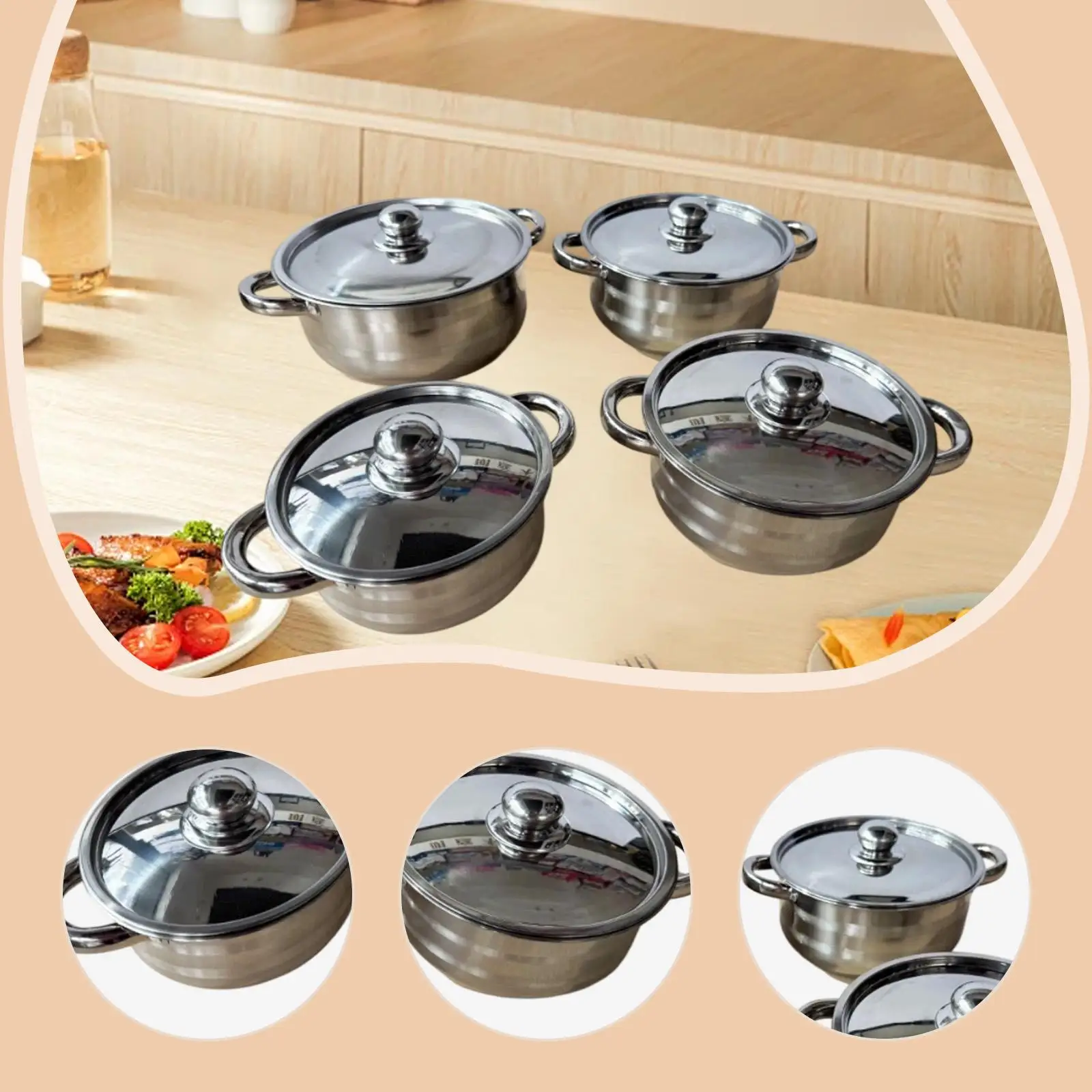 Olla de acero inoxidable para comida de gatos y perros, rápida - imagen 5