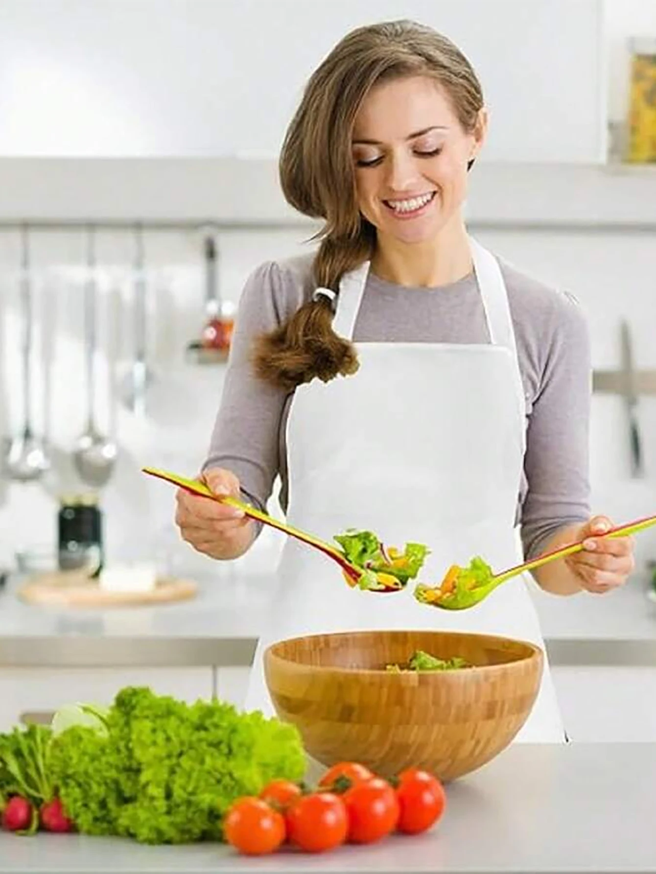 Delantal unisex con bolsillos grandes – Para cocina, manualidades y barbacoa - imagen 3
