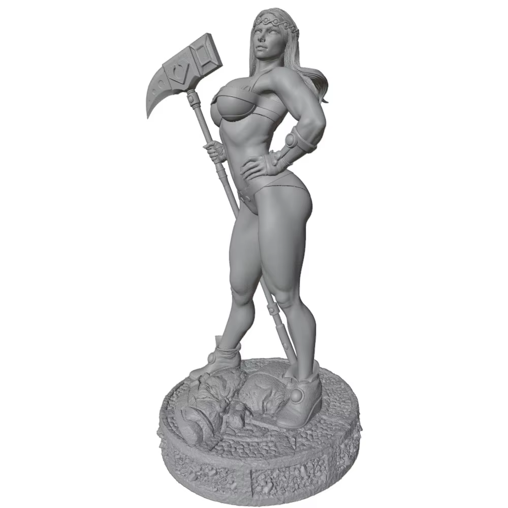 Kit de modelo 3D gris para niñas, sin montar y sin pintar
