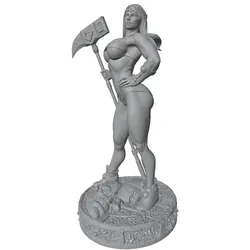 Kit de modelo 3D gris para niñas, sin montar y sin pintar