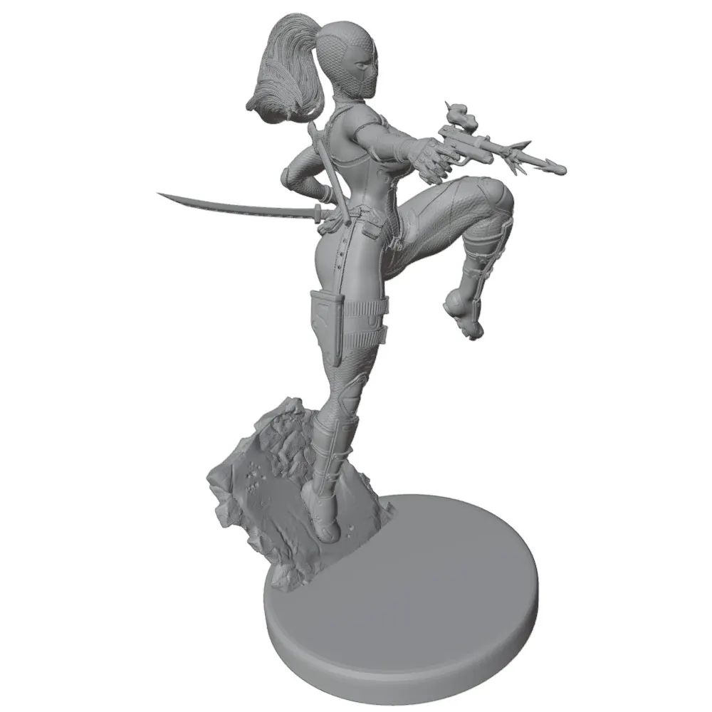 Figura de anime DIY para coleccionismo, gris sin pintar ni montar - imagen 5
