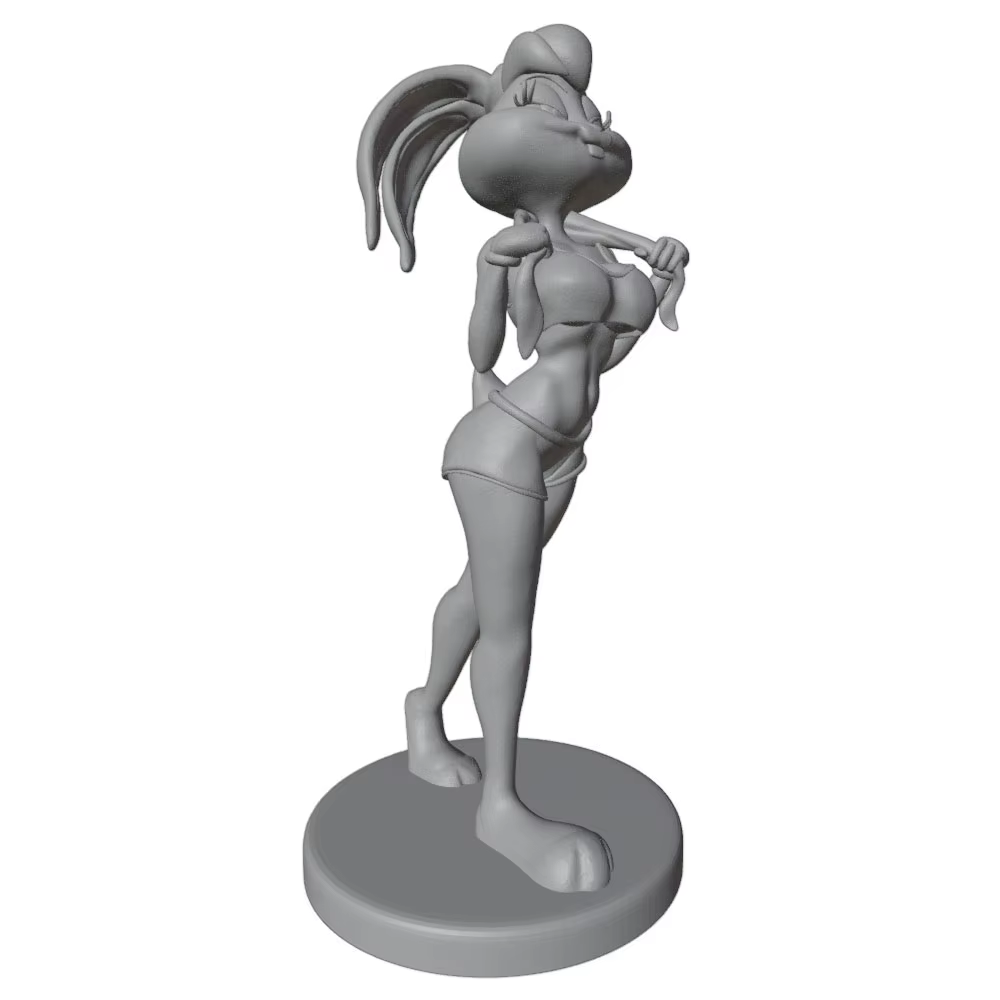 Figura anime GK impresa 3D gris para montar, sin pintar - imagen 4