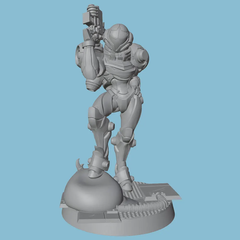 Figura de guerrero en resina sin pintar