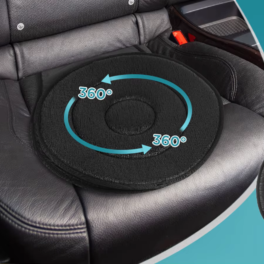 Cojín giratorio 360° para coche – Viajes cómodos con perros y gatos