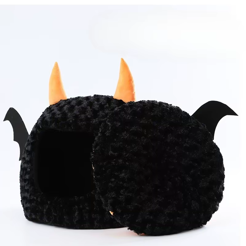 Cama cálida para gato y perro – Edición Halloween y uso anual - imagen 2
