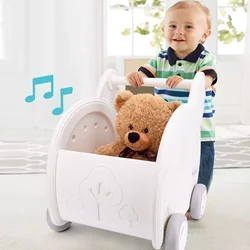 Organizador de juguetes para gatos y perros: baúl con carrito