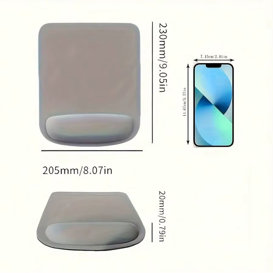 Alfombrilla ergonómica de silicona con reposamuñecas 3D antideslizante - imagen 2