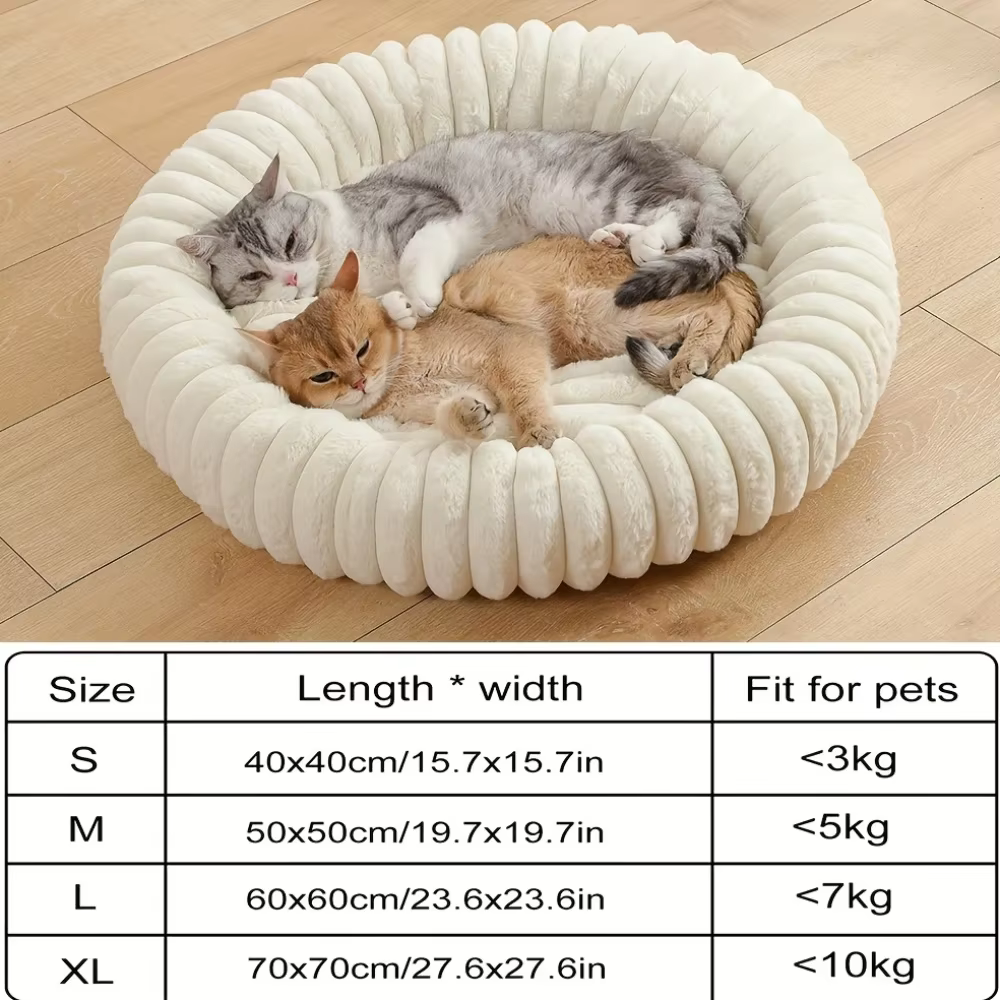 OUZEY Cama Donut detalle de textura
