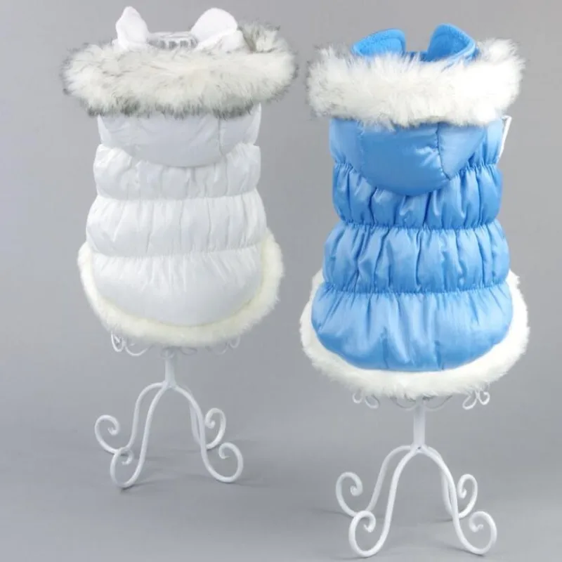 Abrigo acolchado con capucha para perros y chaqueta cálida para gatos - imagen 3