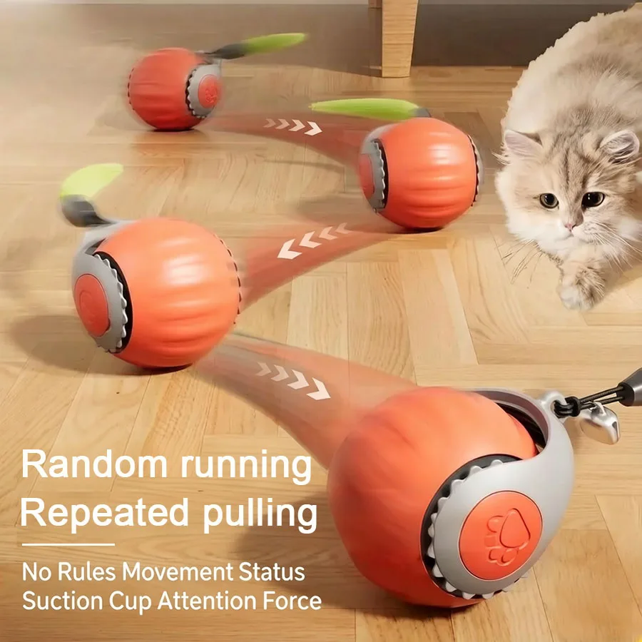 Pelota automática inteligente para gatos: juguete interactivo USB - imagen 3
