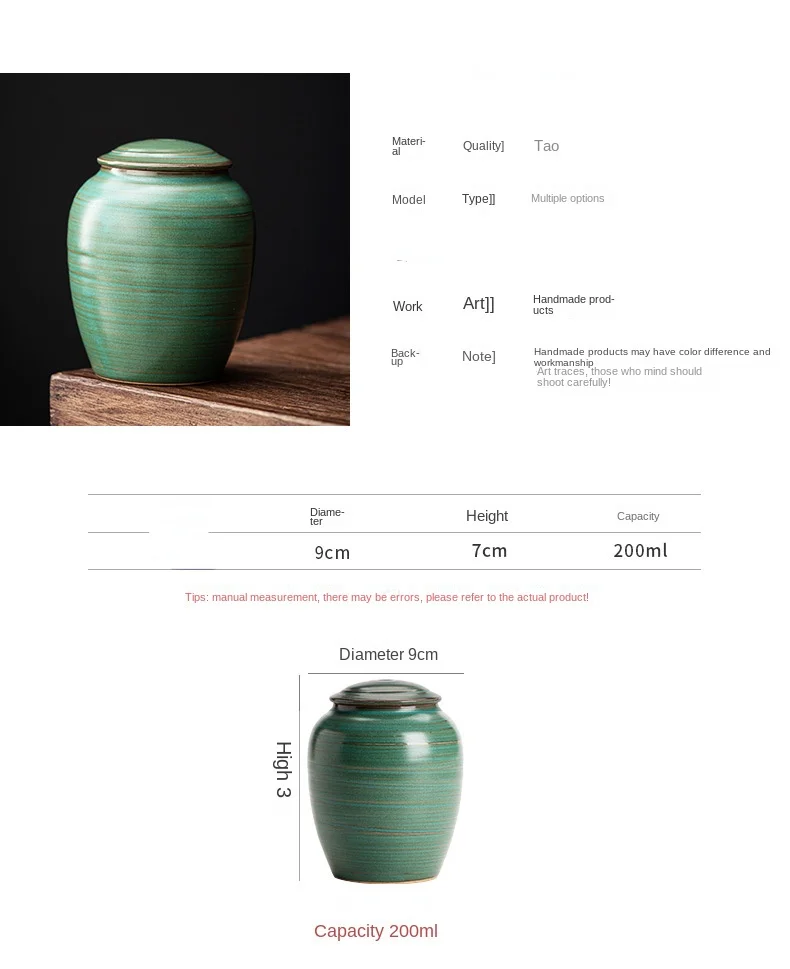 Detalle del acabado en verde malaquita